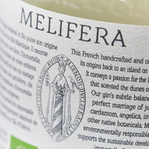 Melifera-gin-artisanal-francais-bio-etiquette