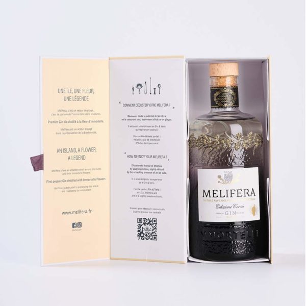 Melifera-gin-bio-immortelle-Corsa-coffret-ouvert-etui-noel